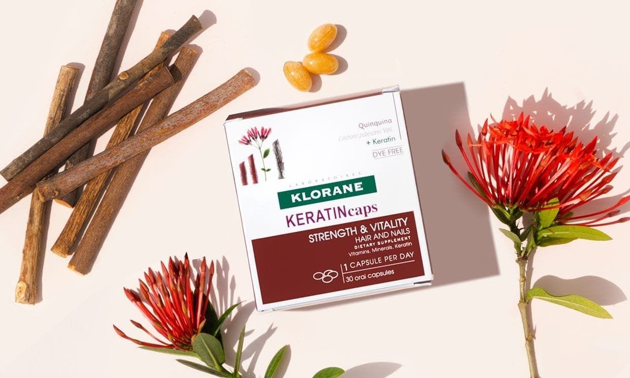 Klorane's Keratin Caps, keratin pills for strong hair and nails - Klorane USA